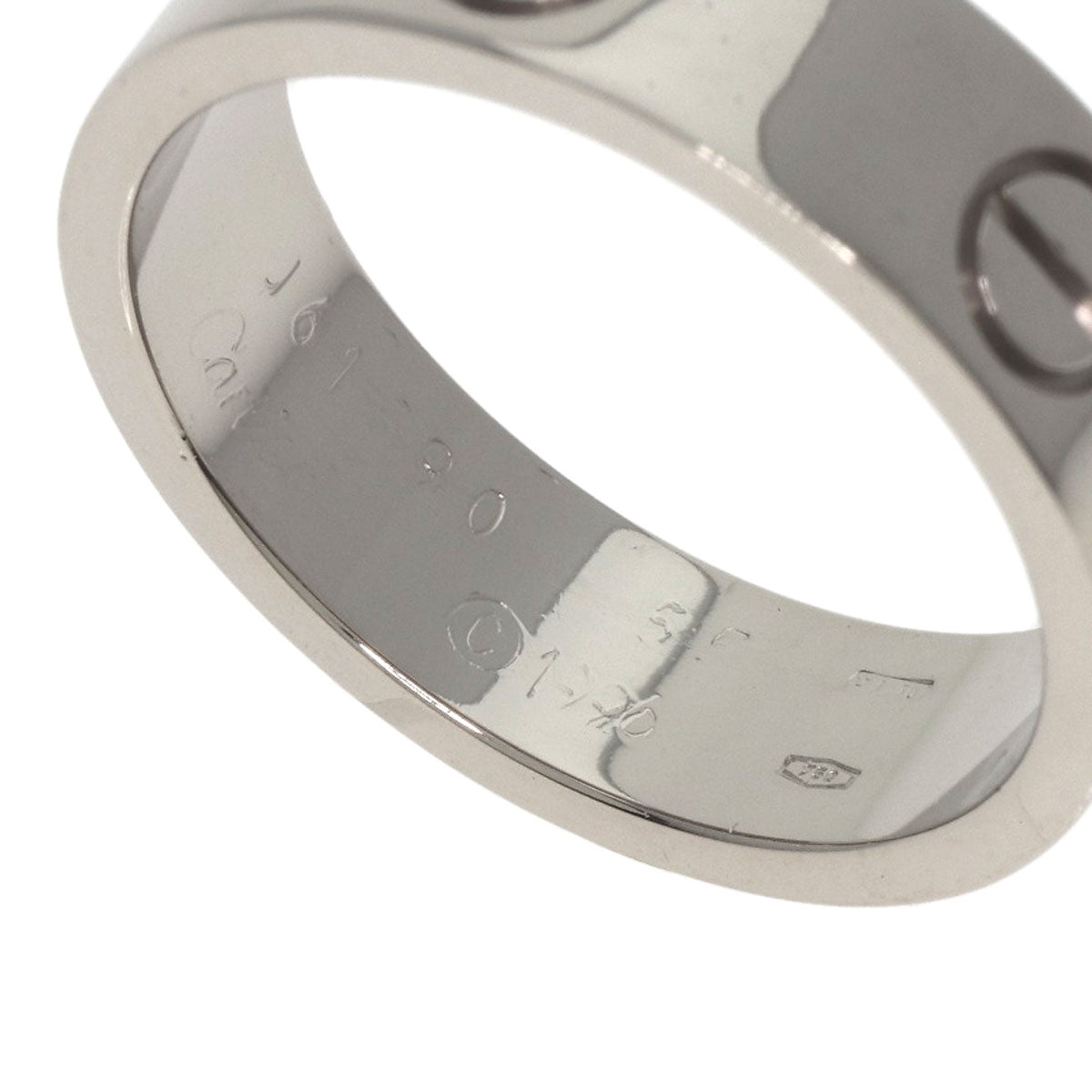 CARTIER   Ring love ring #55 K18 White Gold Ladies