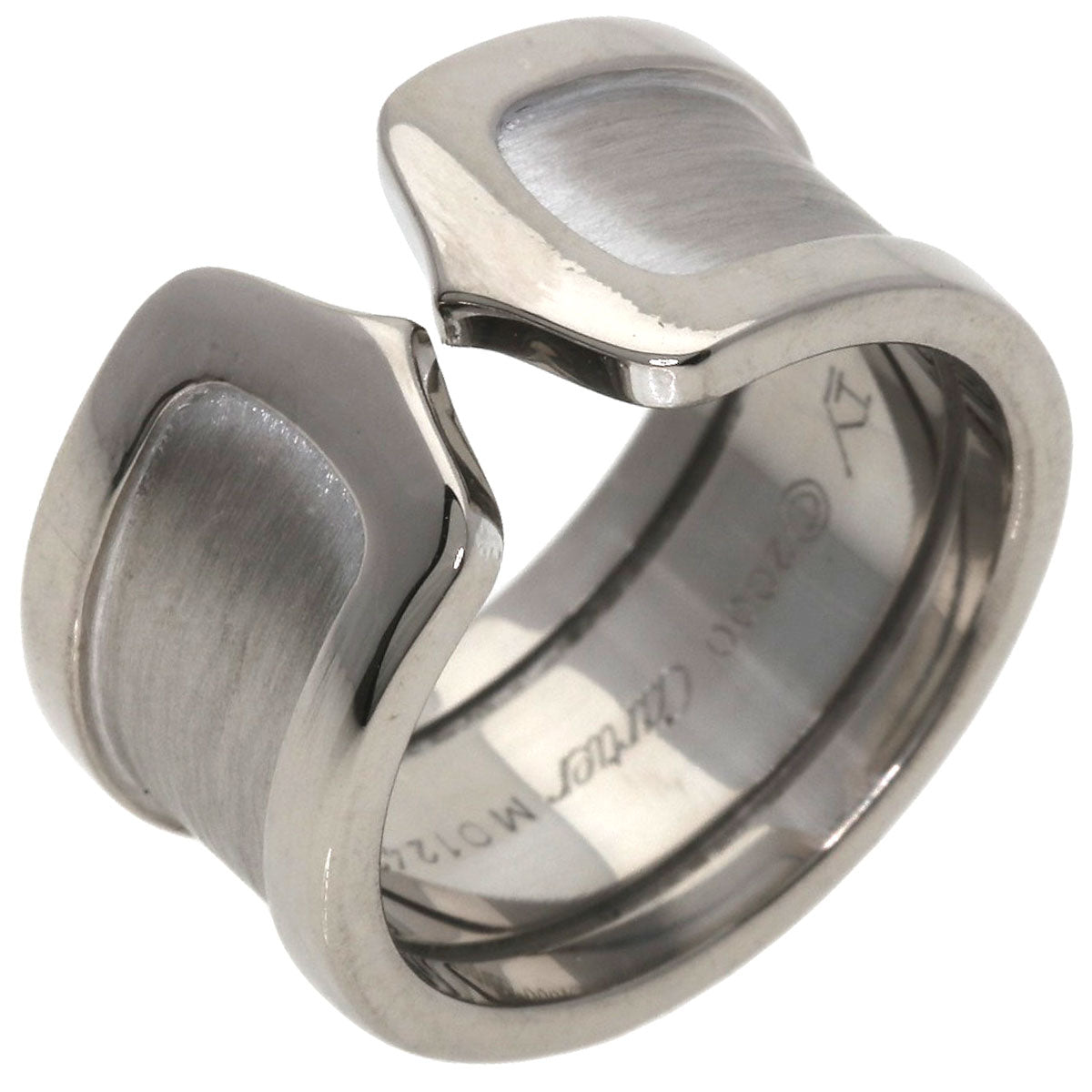 CARTIER   Ring C2リング LM #50 K18 White Gold Ladies