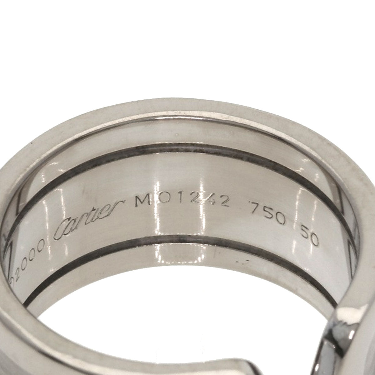 CARTIER   Ring C2リング LM #50 K18 White Gold Ladies