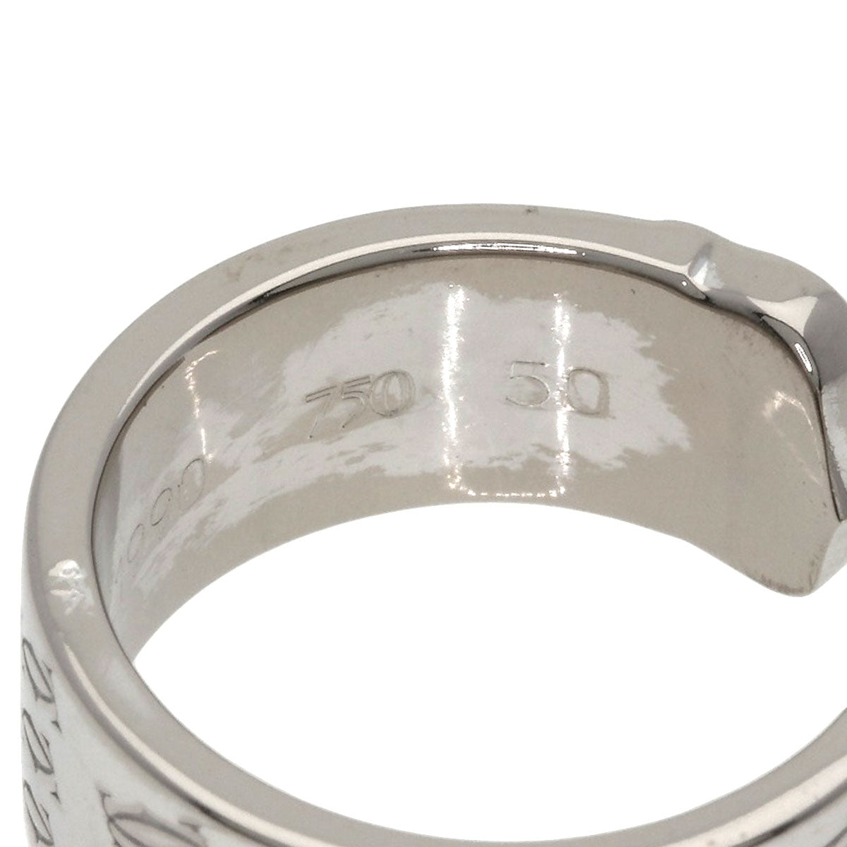 CARTIER   Ring 2C Ring 2000 Christmas Limited #50 K18 White Gold Ladies