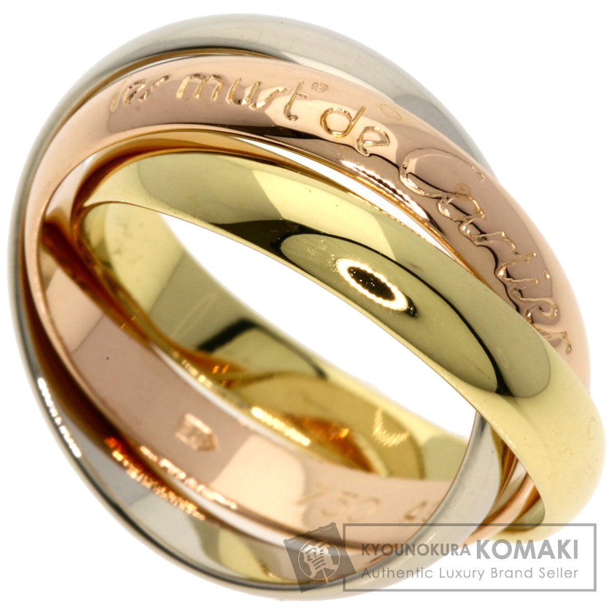 CARTIER   Ring Trinity #49 K18 Yellow Gold 18K Pink GoldLadies