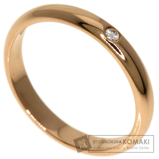 CARTIER   Ring 1895 Wedding 1P Diamond #46 K18 Pink Gold Ladies
