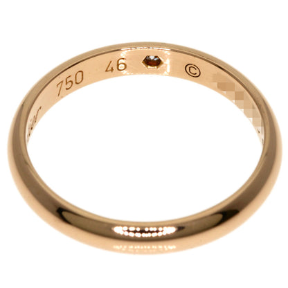 CARTIER   Ring 1895 Wedding 1P Diamond #46 K18 Pink Gold Ladies