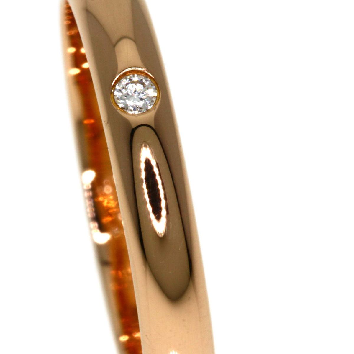 CARTIER   Ring 1895 Wedding 1P Diamond #46 K18 Pink Gold Ladies