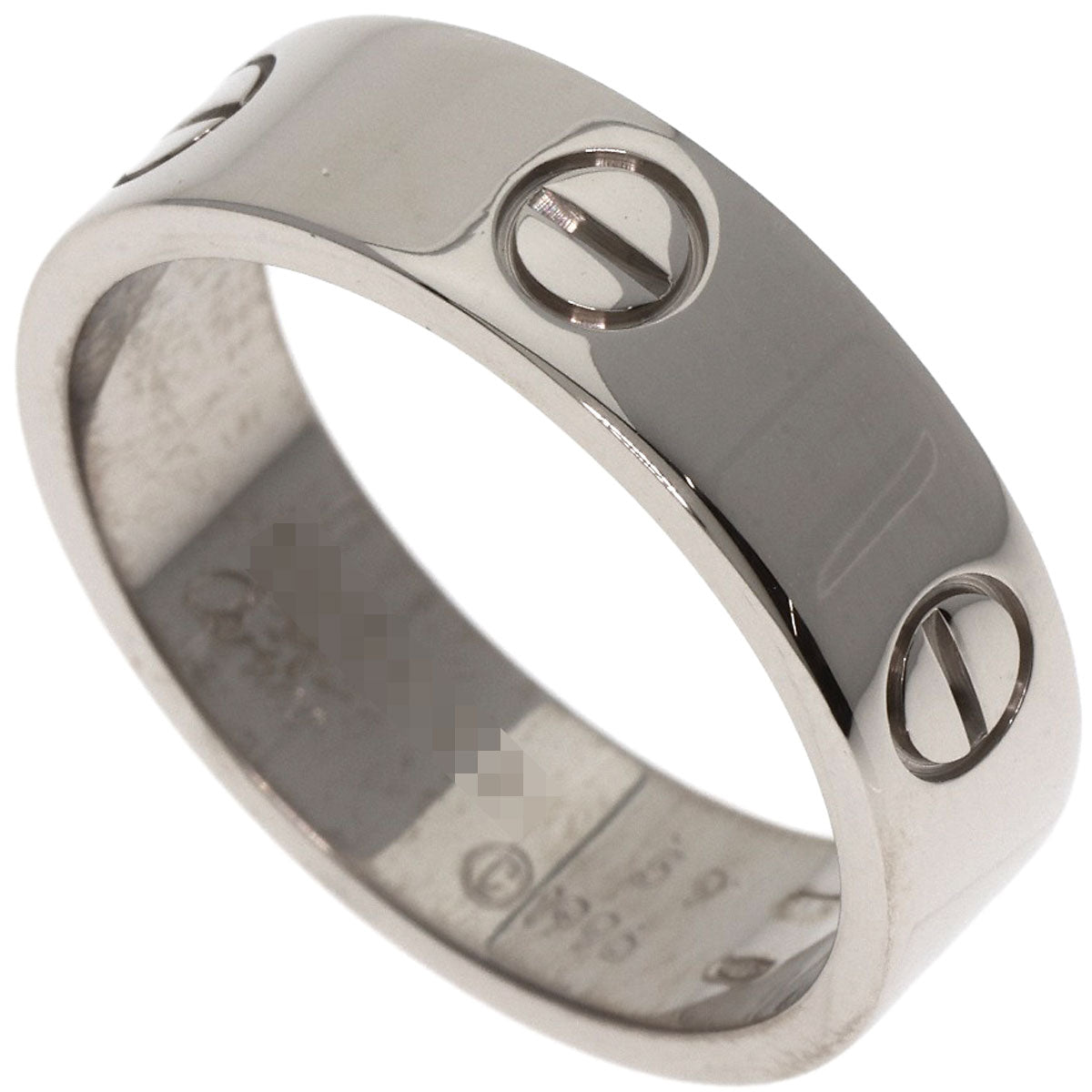 CARTIER   love ring #59 Ring  K18 White Gold unisex [Used]