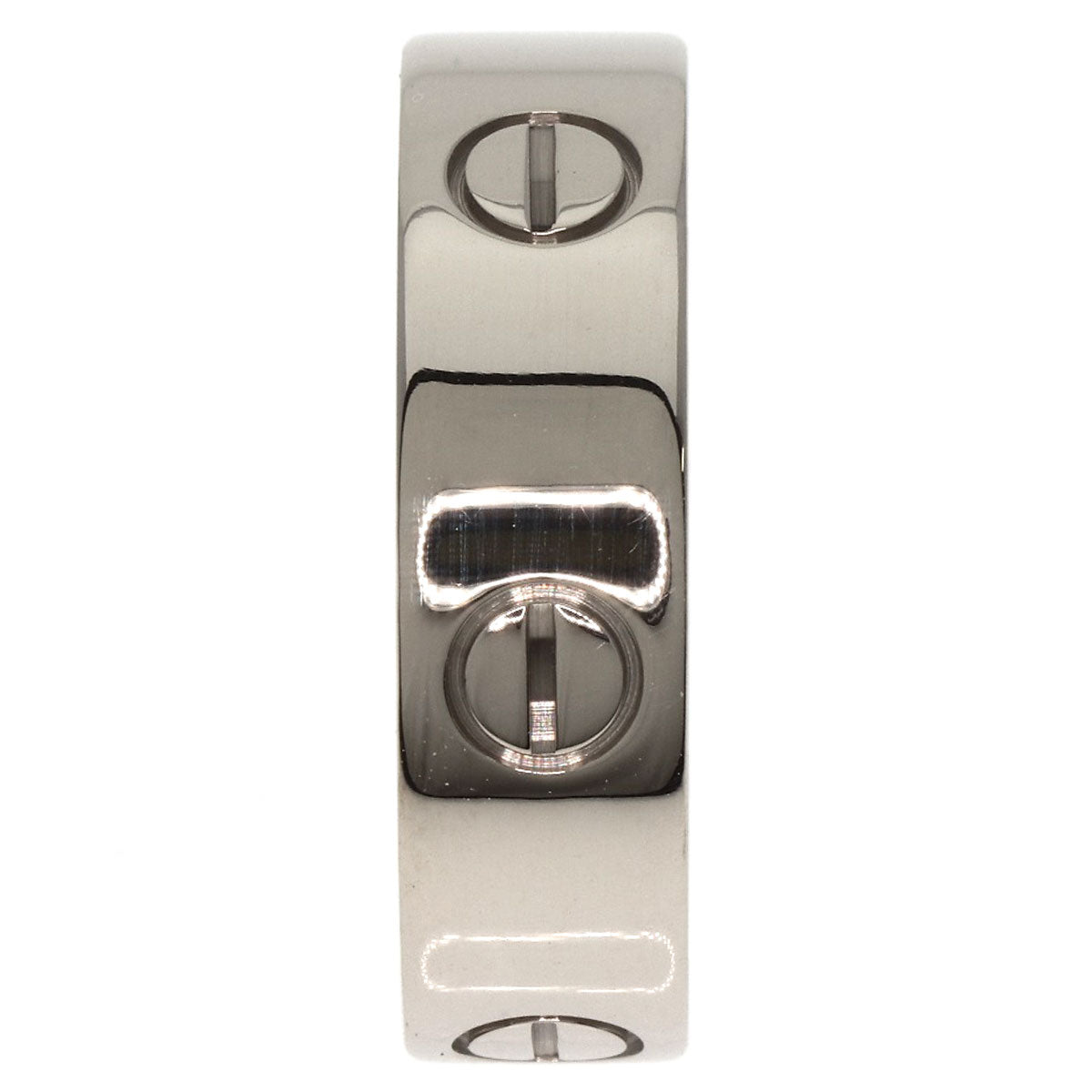 CARTIER   love ring #59 Ring  K18 White Gold unisex [Used]