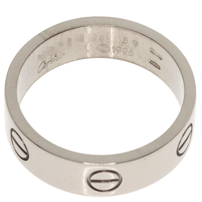 CARTIER   love ring #59 Ring  K18 White Gold unisex [Used]