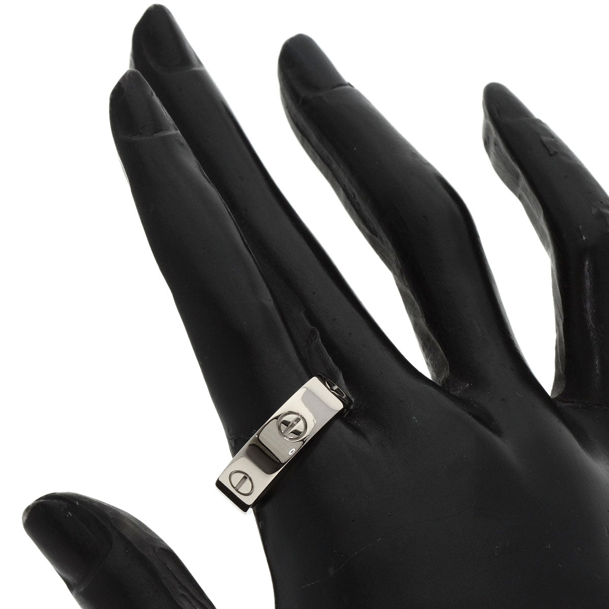 CARTIER   love ring #59 Ring  K18 White Gold unisex [Used]