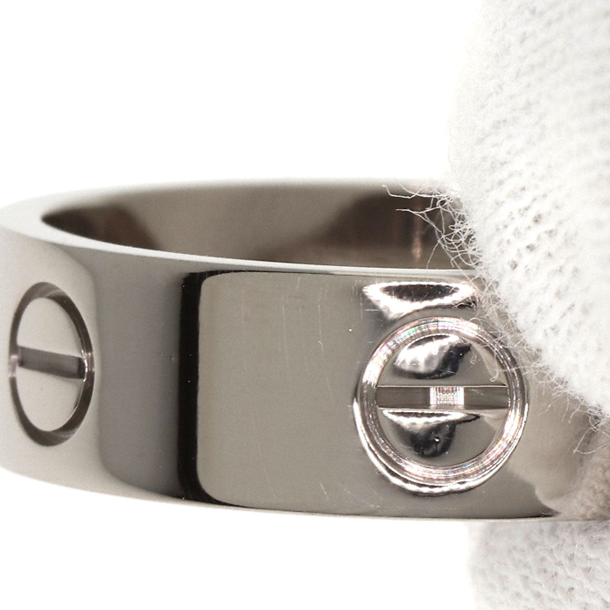 CARTIER   love ring #59 Ring  K18 White Gold unisex [Used]
