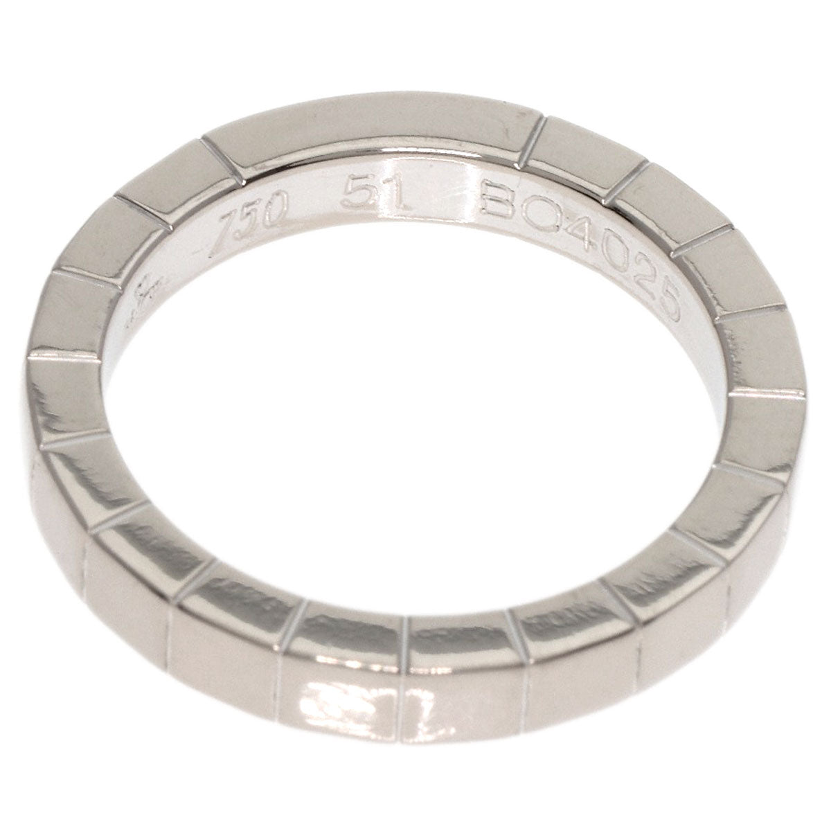 CARTIER   Ring Lanier Ring # 51 K18 White Gold Ladies