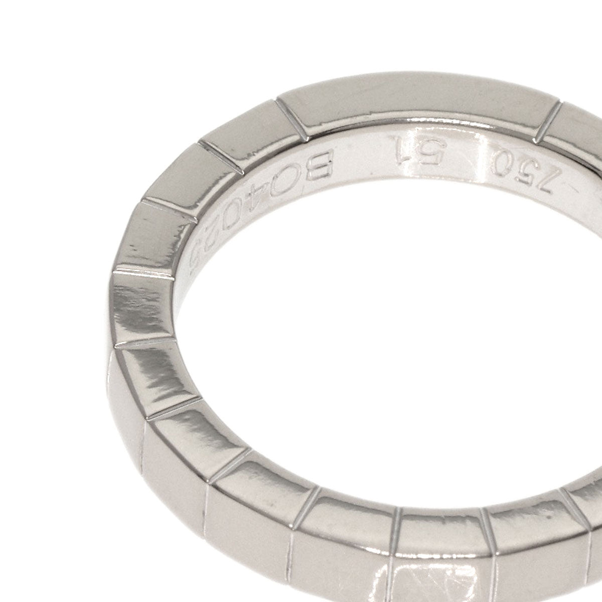 CARTIER   Ring Lanier Ring # 51 K18 White Gold Ladies