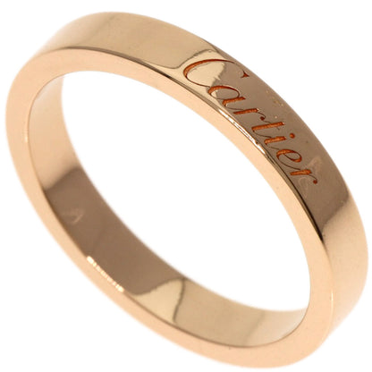 CARTIER   Ring C Do Engraved #51 K18 Pink Gold Ladies