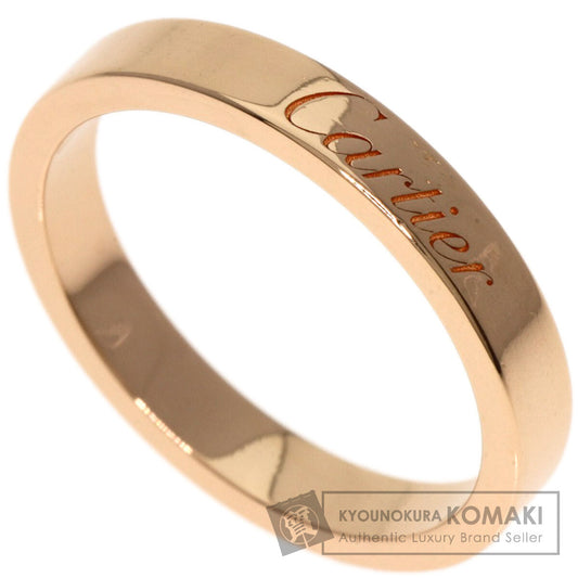 CARTIER   Ring C Do Engraved #51 K18 Pink Gold Ladies