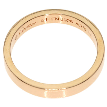 CARTIER   Ring C Do Engraved #51 K18 Pink Gold Ladies