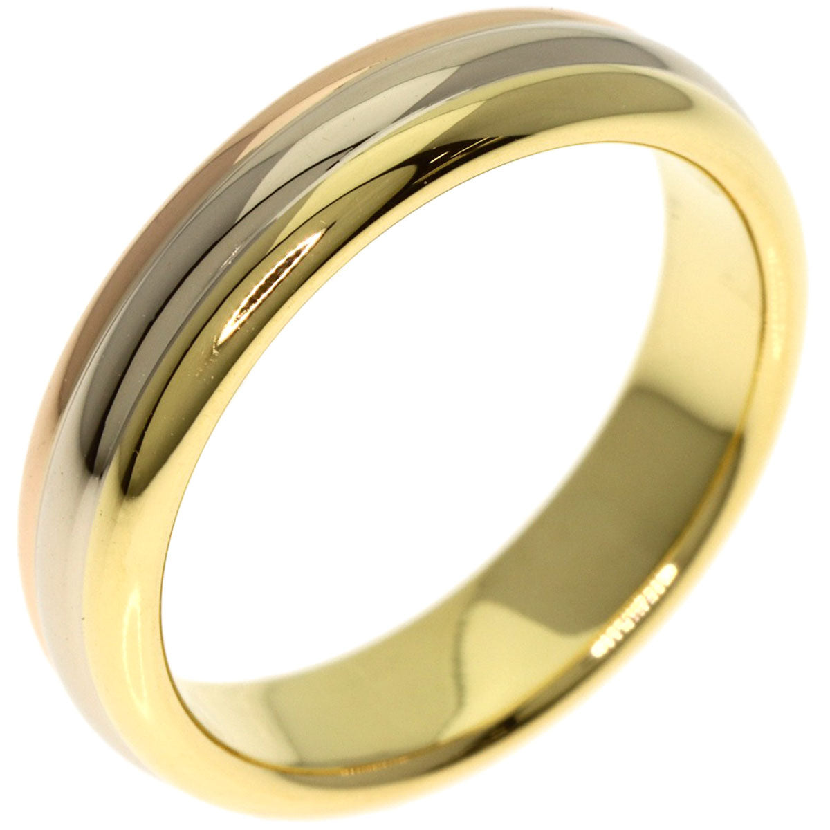 CARTIER Three color # 50 Ring K18 Yellow Gold 18K Pink GoldLadies [Used]
