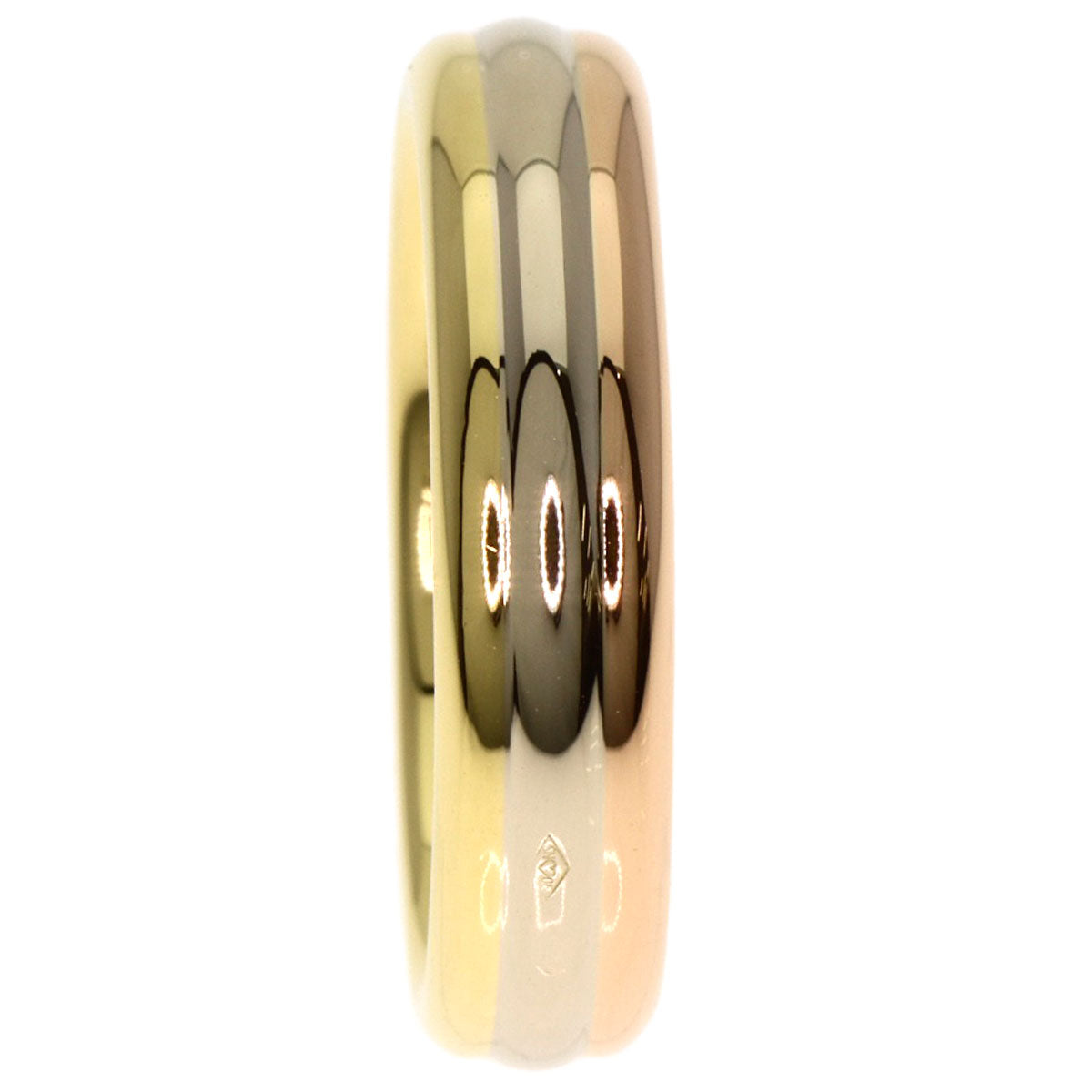 CARTIER Three color # 50 Ring K18 Yellow Gold 18K Pink GoldLadies [Used]
