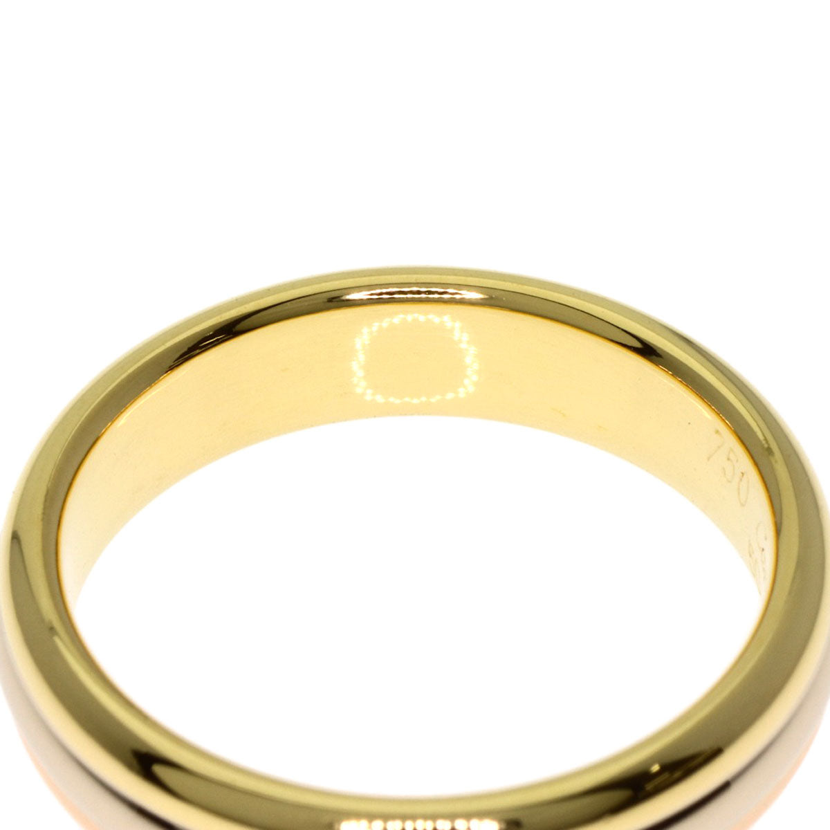 CARTIER Three color # 50 Ring K18 Yellow Gold 18K Pink GoldLadies [Used]
