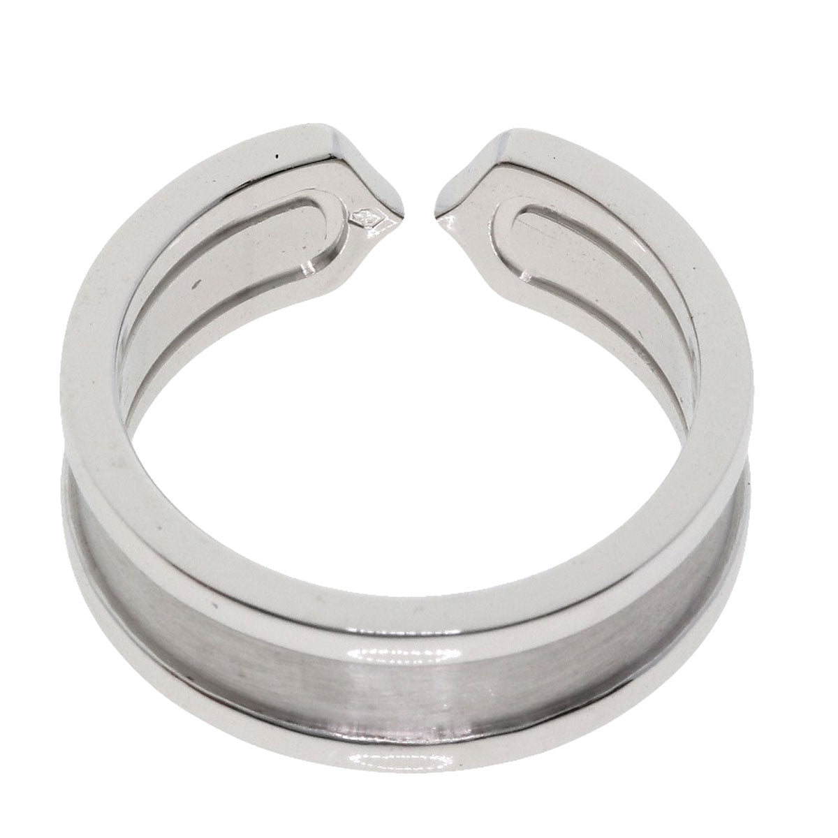 CARTIER   Ring C2 ring # 52 K18 White Gold Ladies