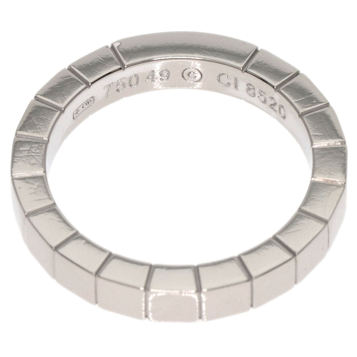 CARTIER   Ring Lanière ring #49 K18 White Gold Ladies