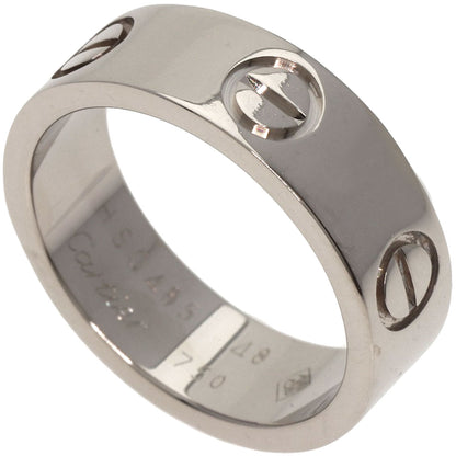 CARTIER   Ring love ring #48 K18 White Gold Ladies