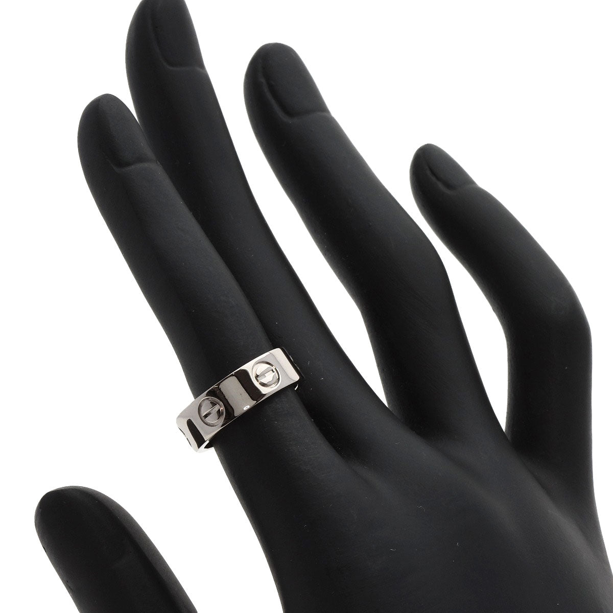 CARTIER   Ring love ring #48 K18 White Gold Ladies