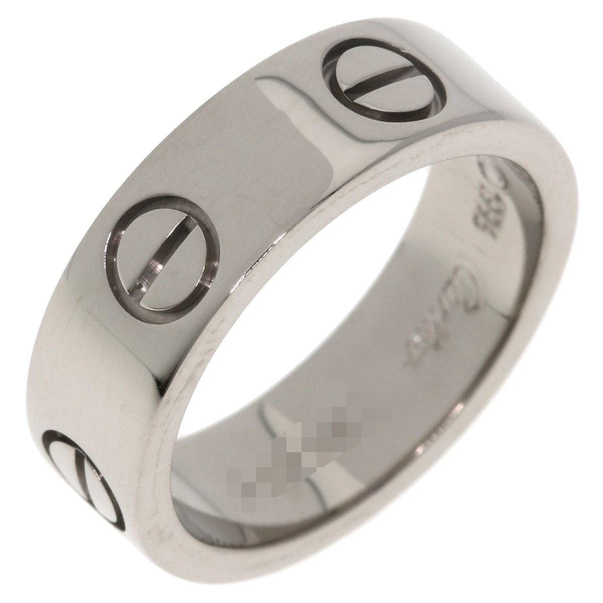 CARTIER love ring #49 Ring K18 White Gold Ladies [Used]