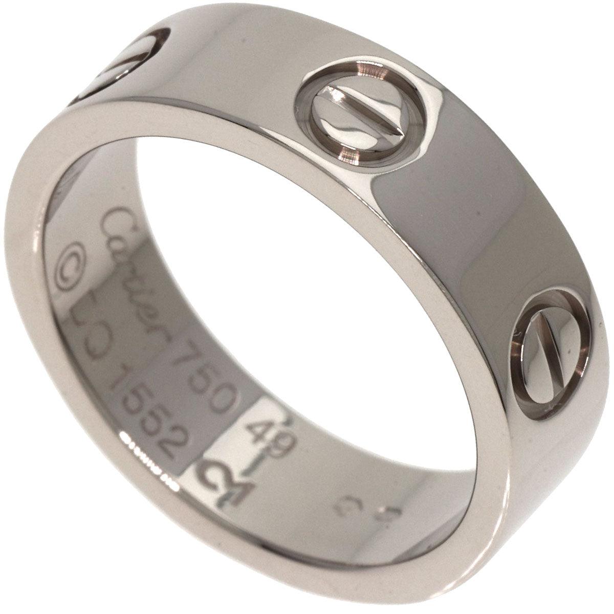 CARTIER   Ring love ring #49 K18 White Gold Ladies