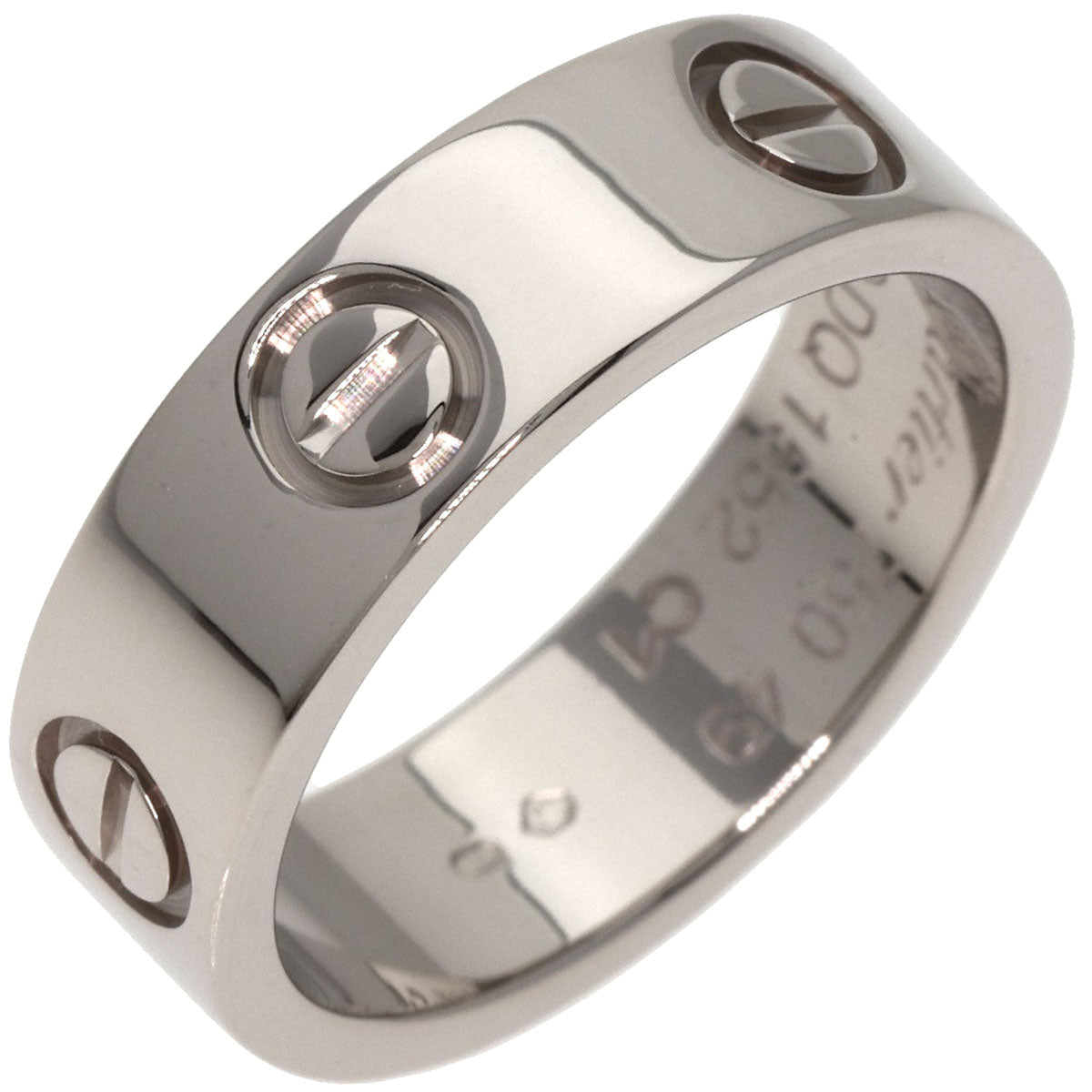 CARTIER   Ring love ring #49 K18 White Gold Ladies