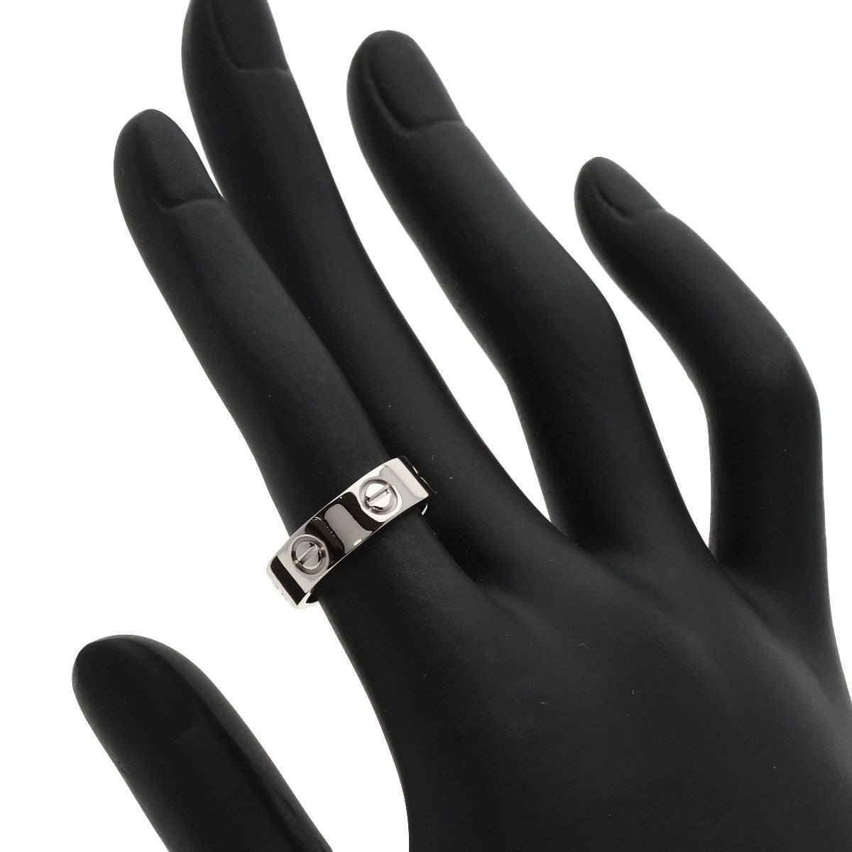 CARTIER   Ring love ring #49 K18 White Gold Ladies