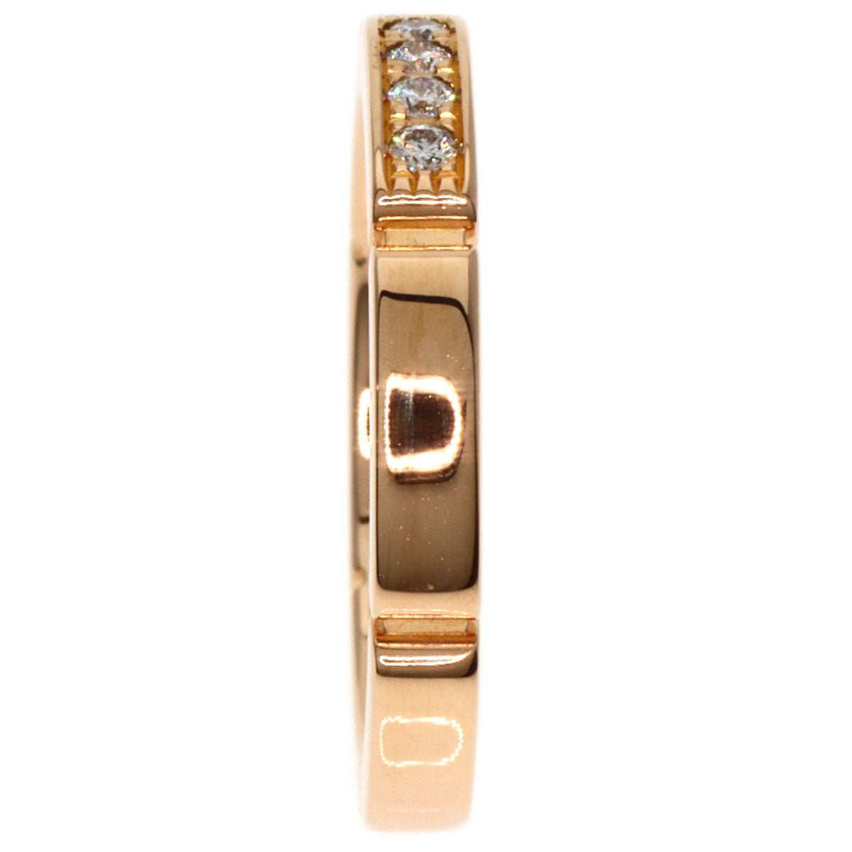 CARTIER   Ring Maillon PANTHERE Diamond # 47 K18 Pink Gold Ladies