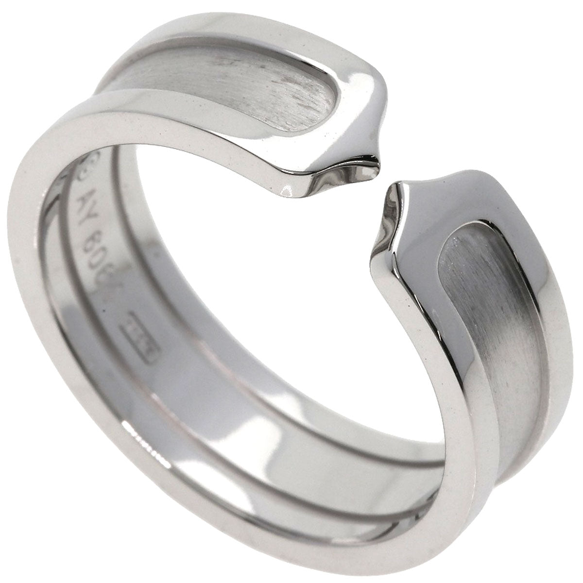 CARTIER   Ring C2 Ring #57 K18 White Gold Ladies