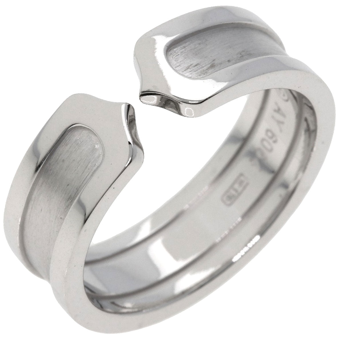 CARTIER   Ring C2 Ring #57 K18 White Gold Ladies