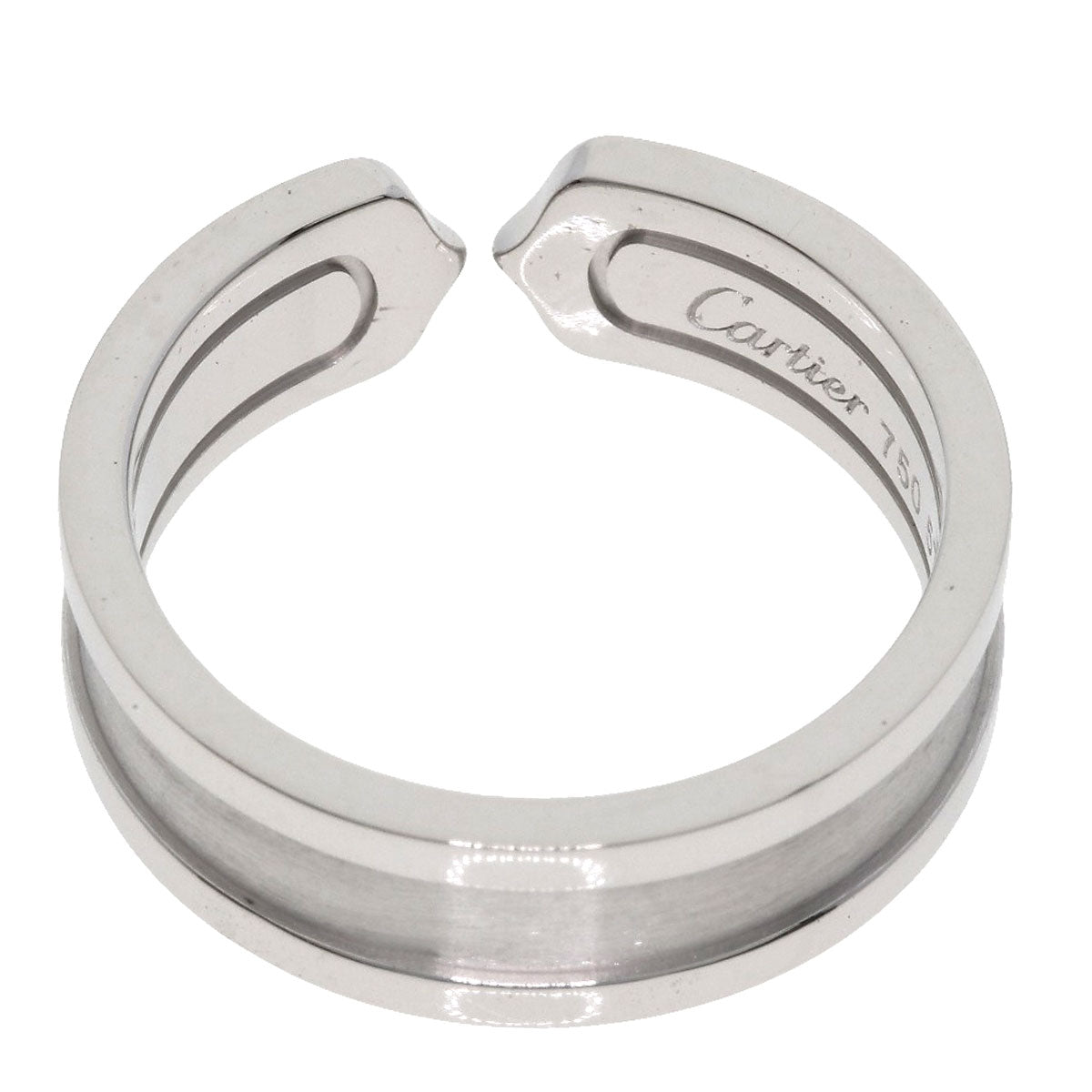 CARTIER   Ring C2 Ring #57 K18 White Gold Ladies