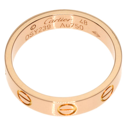 CARTIER   Ring mini love ring #48 K18 Pink Gold Ladies