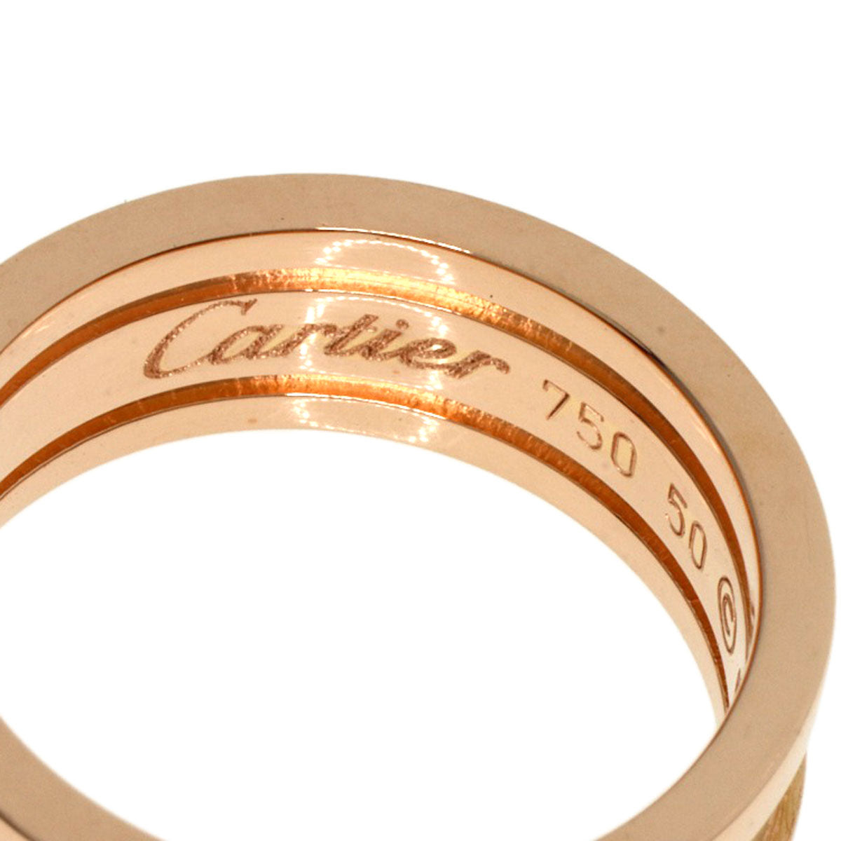 CARTIER   Ring C2 ring SM #50 K18 Pink Gold Ladies