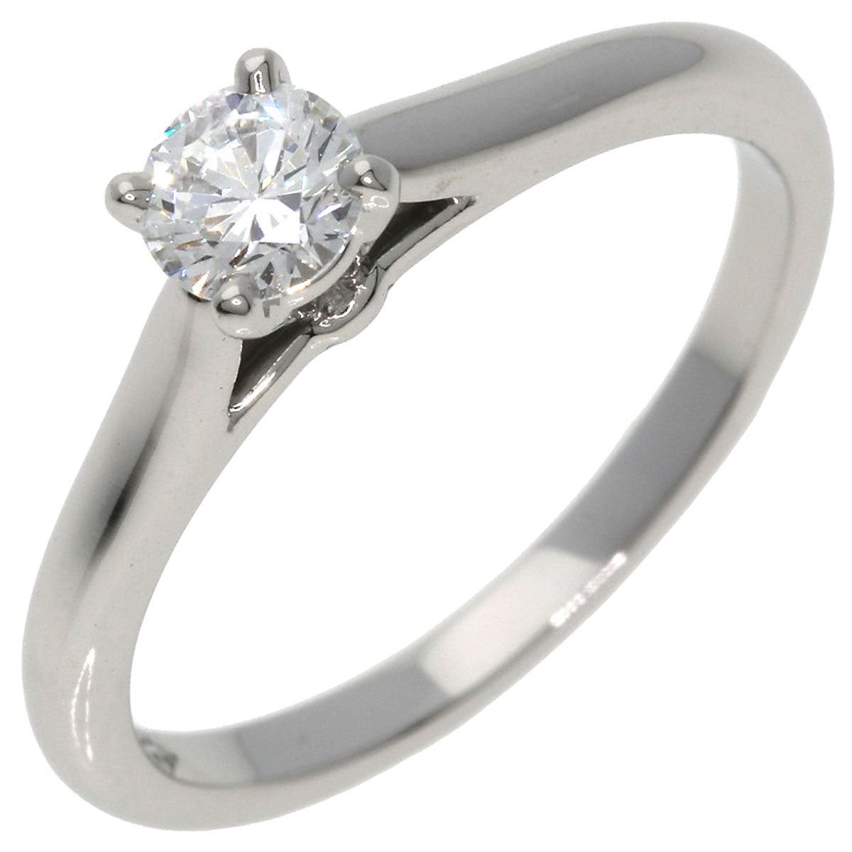 CARTIER   Ring Solitaire 1P Diamond #49 Platinum PT950 Ladies