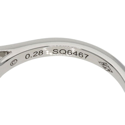 CARTIER   Ring Solitaire 1P Diamond #49 Platinum PT950 Ladies