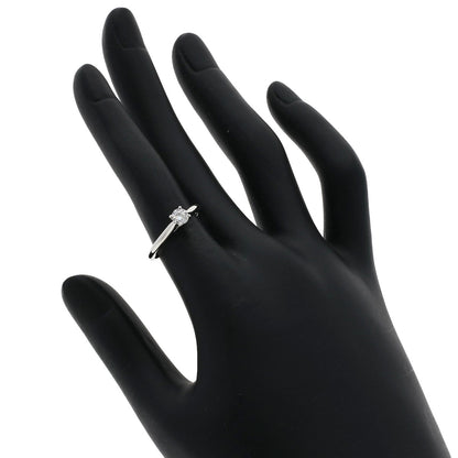 CARTIER   Ring Solitaire 1P Diamond #49 Platinum PT950 Ladies