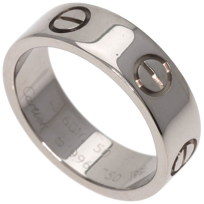 CARTIER   Ring love ring #50 K18 White Gold Ladies