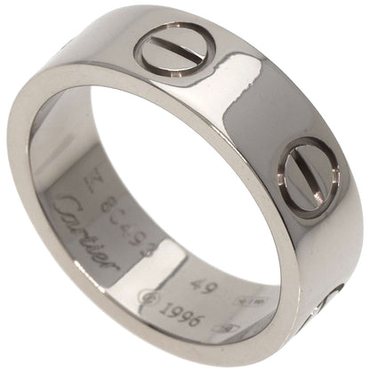 CARTIER   Ring love ring #49 K18 White Gold Ladies