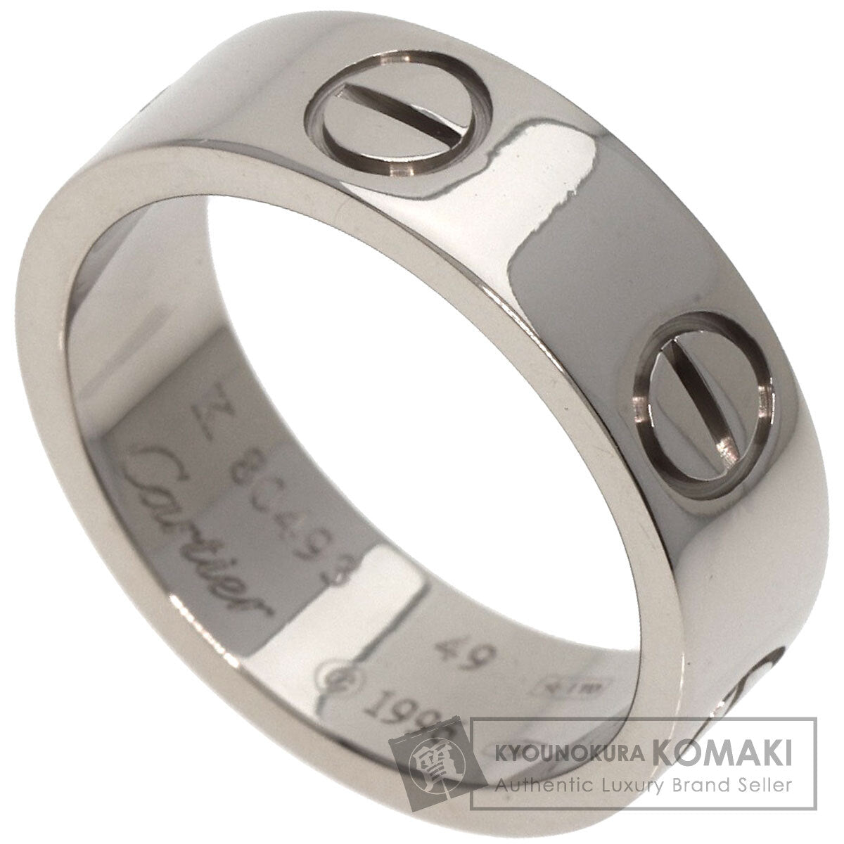 CARTIER   Ring love ring #49 K18 White Gold Ladies