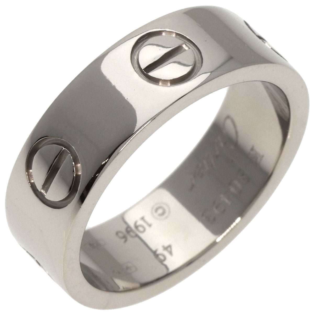 CARTIER   Ring love ring #49 K18 White Gold Ladies