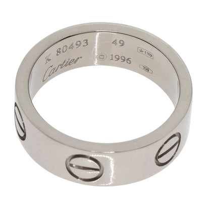 CARTIER   Ring love ring #49 K18 White Gold Ladies