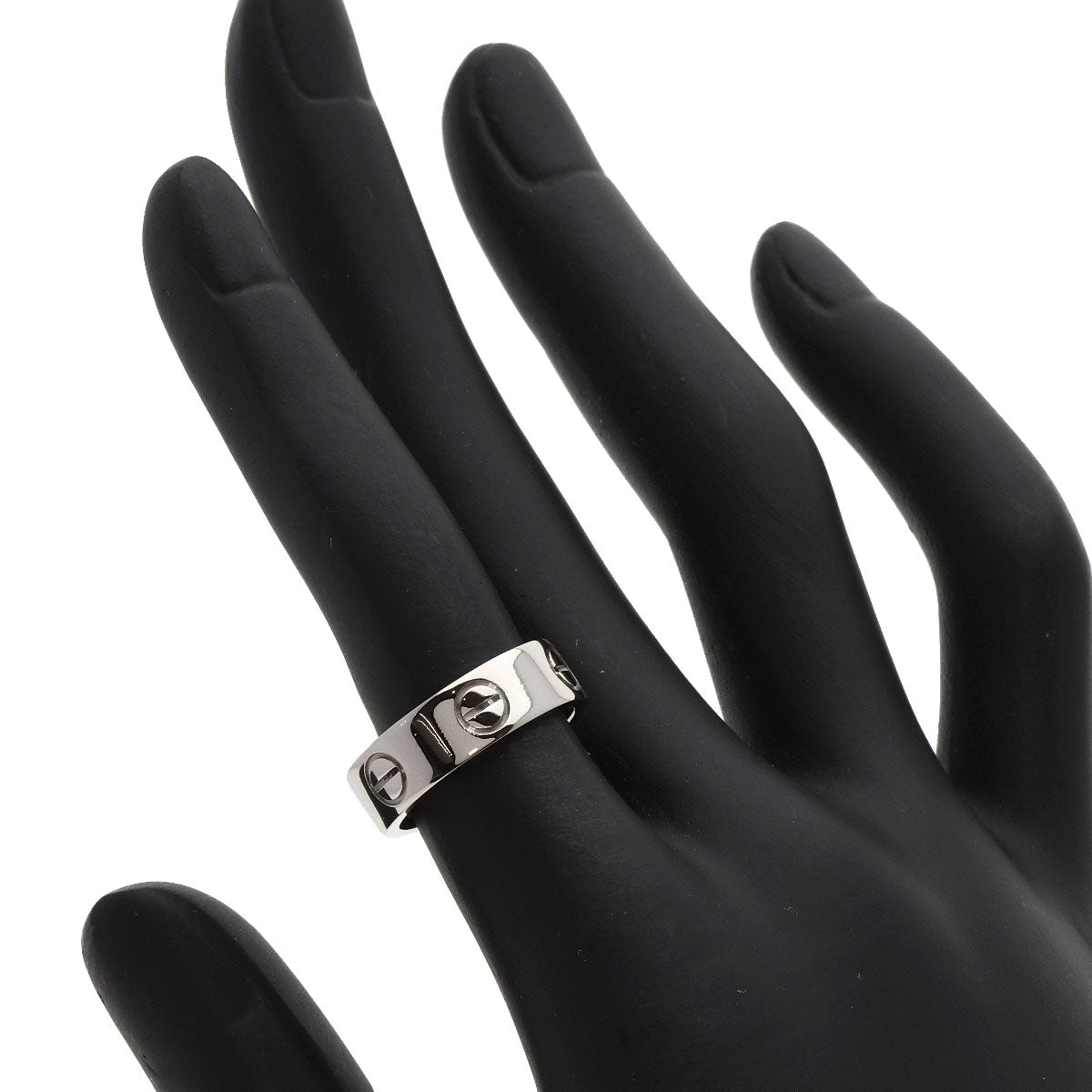 CARTIER   Ring love ring #49 K18 White Gold Ladies