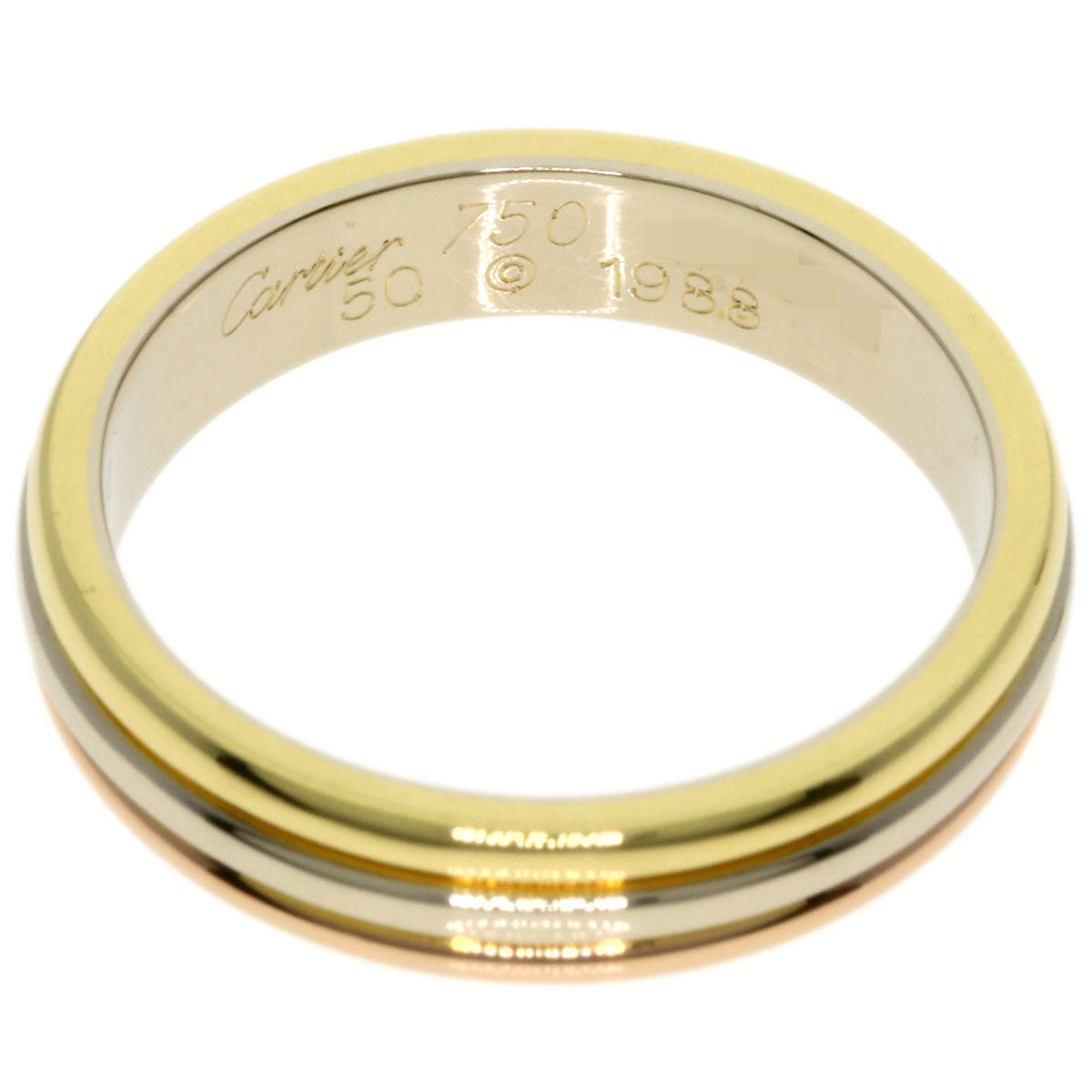 CARTIER   Ring Three color # 50 K18 Yellow Gold 18K Pink GoldLadies