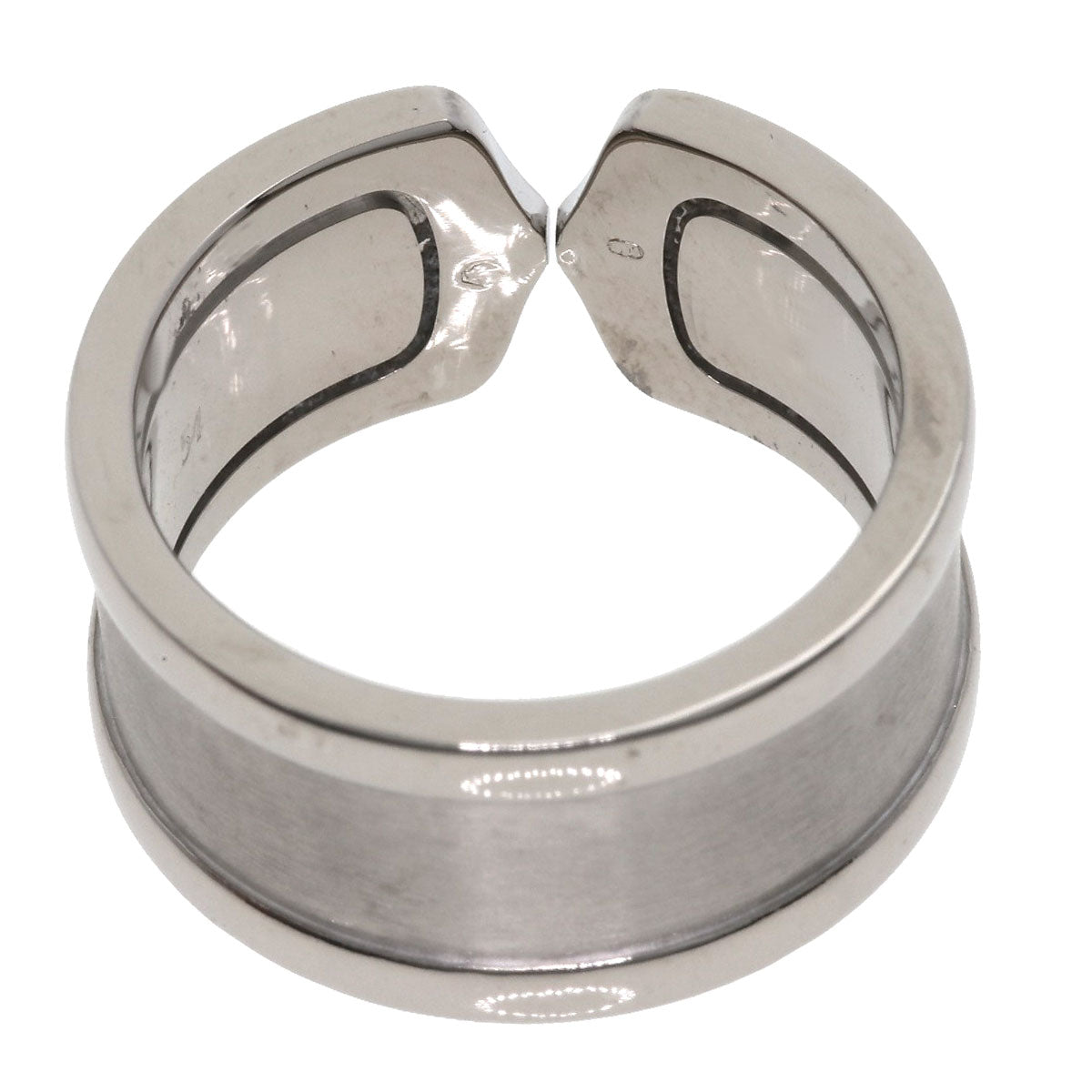 CARTIER   Ring C2 ring LM # 54 K18 White Gold Ladies