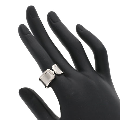 CARTIER   Ring C2 ring LM # 54 K18 White Gold Ladies