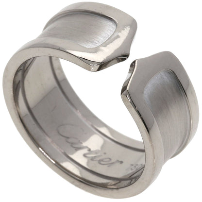 CARTIER   Ring C2 Ring LM #61 K18 White Gold unisex