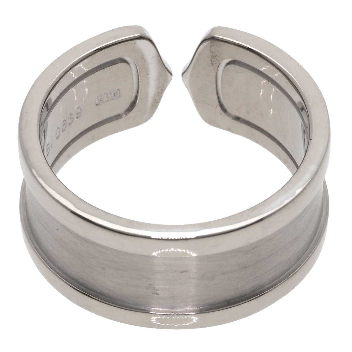 CARTIER   Ring C2 Ring LM #61 K18 White Gold unisex