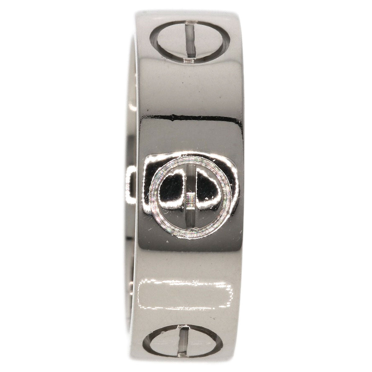 CARTIER   Ring love ring #48 K18 White Gold Ladies